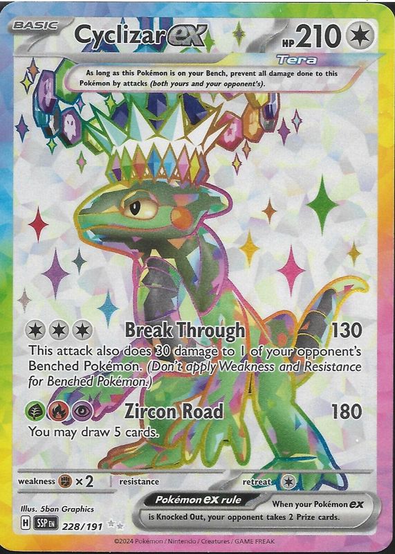 Cyclizar ex 2024 Scarlet & Violet: Surging Sparks #228/191